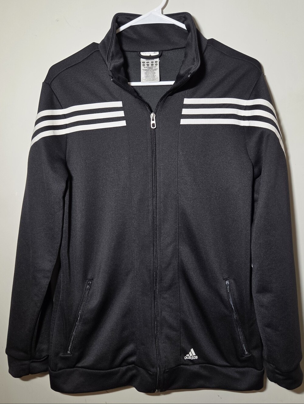Adidas Climacool Black Athletic Track Jacket Size Large